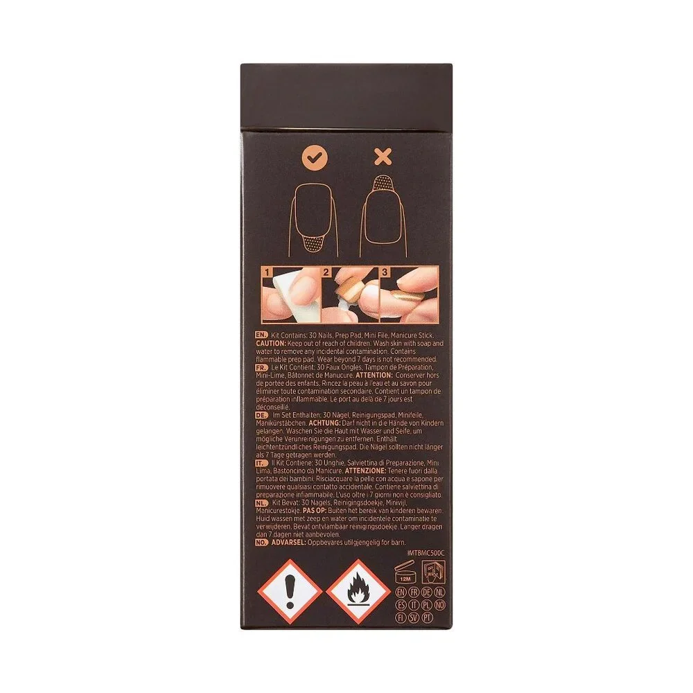 KISS ImPRESS Tom Bachik  Medium Length Nails / Tuxedo Nights